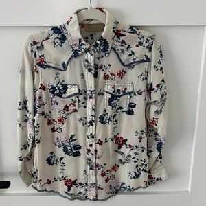 Wrangler Girls Western Snap Shirt - Size Small